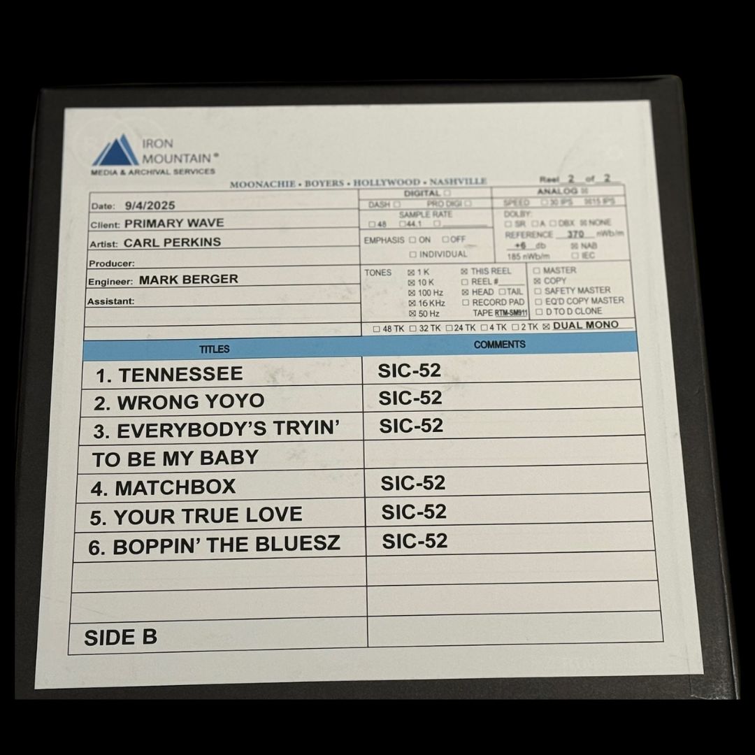 Carl Perkins "Dance Album of Carl Perkins" 180G LP (SHIPPING NOW)