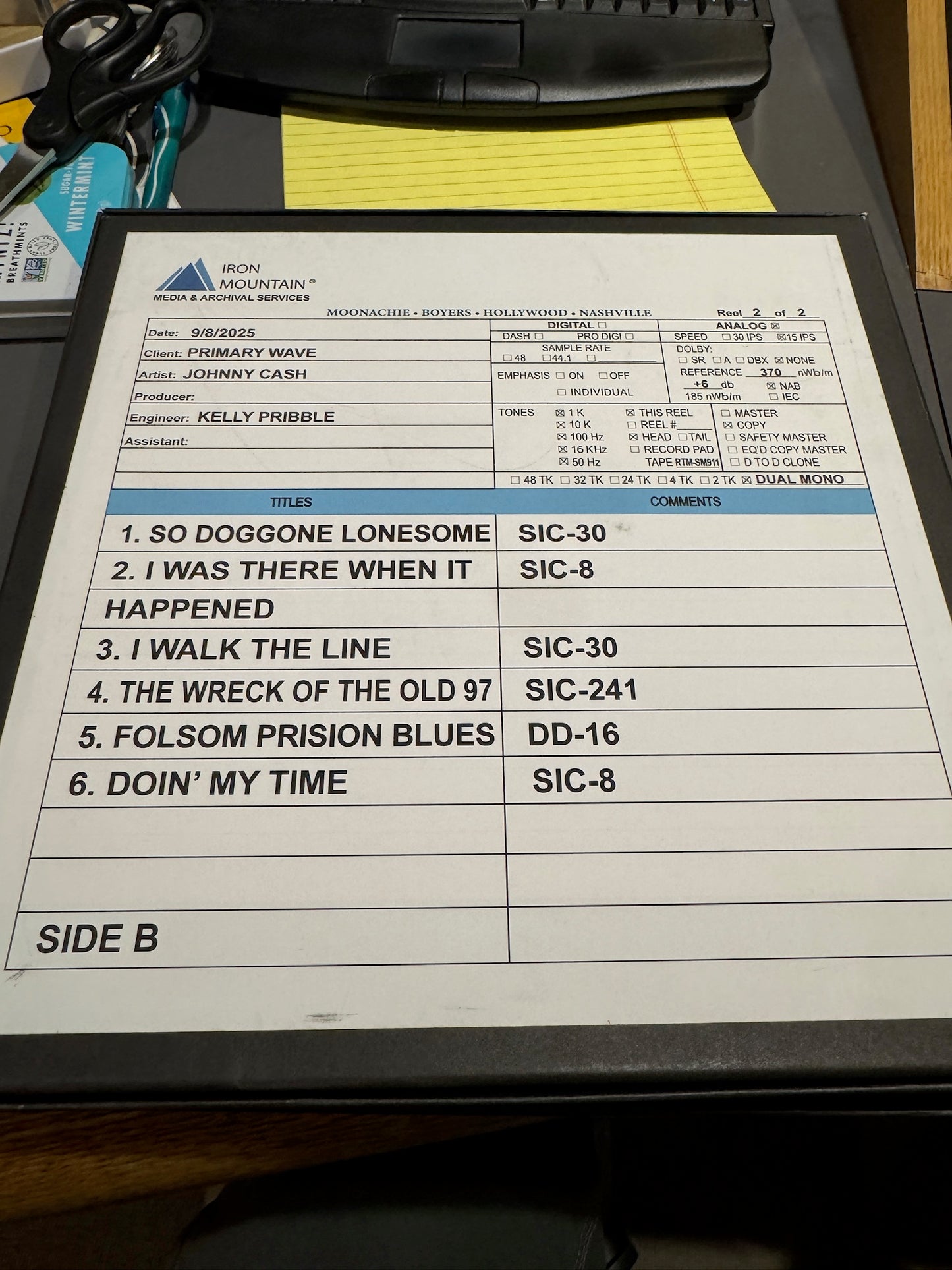 Johnny Cash "Johnny Cash with His Hot and Blue Guitar" 180G LP (PRE-ORDER)