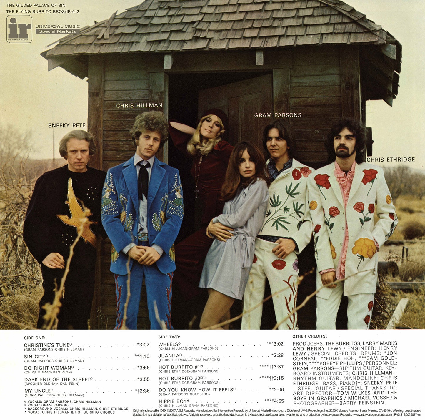 The Flying Burrito Bros. "The Gilded Palace of Sin" 180G LP (SHIPPING NOW!)