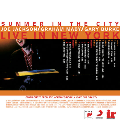 Joe Jackson "Summer in the City" CD/SACD (SHIPPING NOW!)